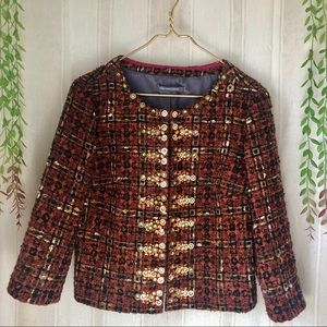 Boden Limited Edition Embellished Tweed Blazer